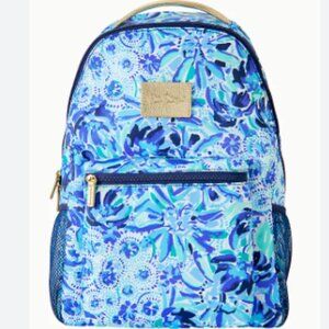 Lilly Pulitzer Bahia Backpack, pouch pencils, eraser lunch box High Maintenance